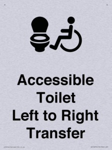 Accessible Toilet with Left to Right Transfer
